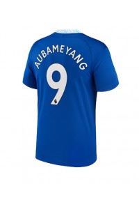Fotbalové Dres Chelsea Aubameyang #9 Domácí Oblečení 2022-23 Krátký Rukáv